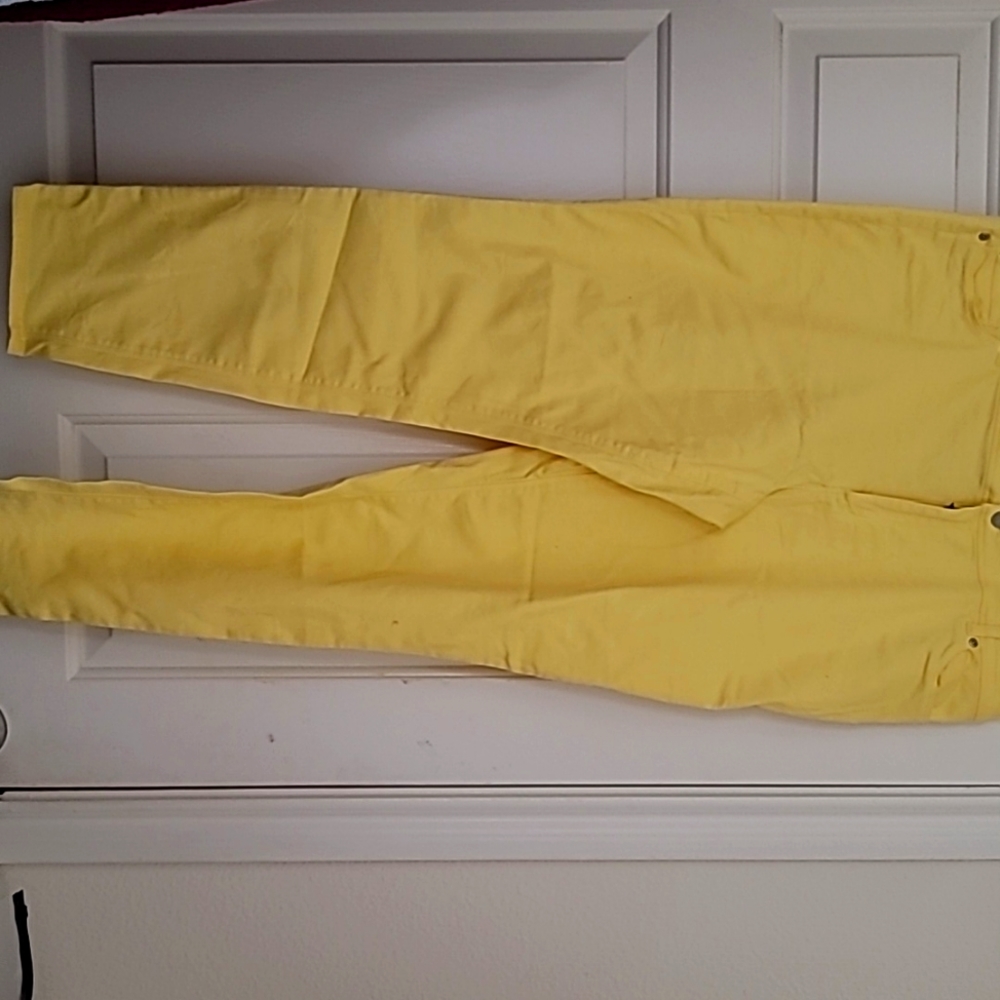 Yellow Denim Jeans Size 16